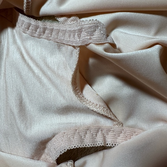 Champagne coloured High waist slippery stretchy Satin Panties. - Picture 3 of 11